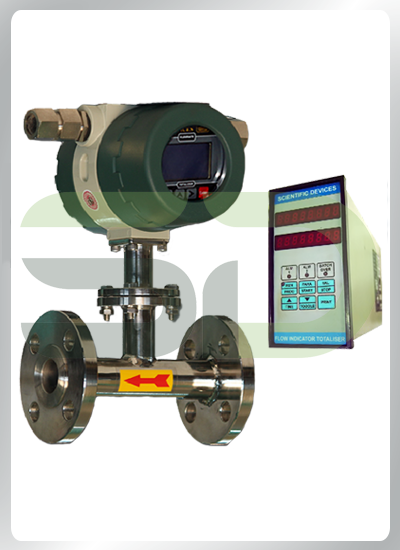Turbine flowmeter with Field & Panel Mounted Flow Rate Indicator Totalizer