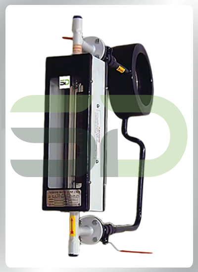 Horizontal Mounting By-Pass Glass Tube Rotameter With Carrier Ring