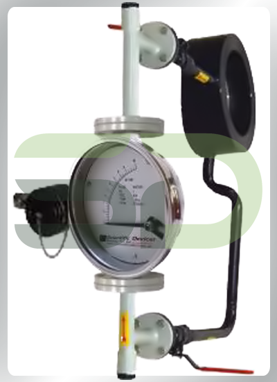 Horizonta Mounting By-Pass Metal Tube Rotameter With Carrier Ring & Flow Alarm Switch Adjustable Throughout Flow Range