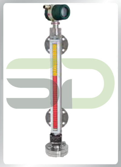 Side Mounted Magnetic Level Indicator (Rotoball Type) with 4-20 mA output Transmitter