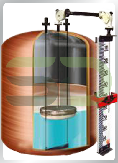 Float & Board Type Level Indicator With Wire Rope Guide Assembley