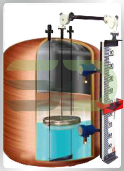 Float & Board Type Level Indicator With Wire Rope Guide Assembley  and High & Low Level Switch